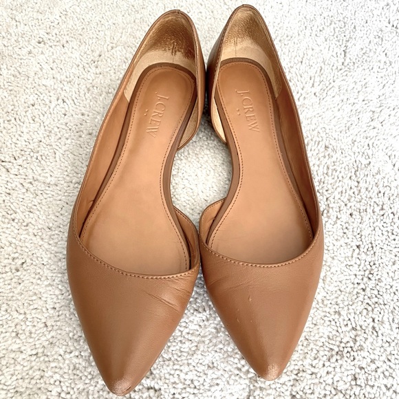 Classic JCrew D’orsay leather flats